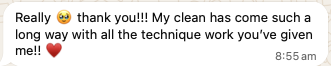 Athlete message: clean has come a long way with technique work